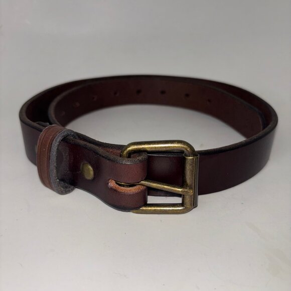 All American Clothing Co Brown Leather Work Belt Men's Size 36 - Picture 1 of 8